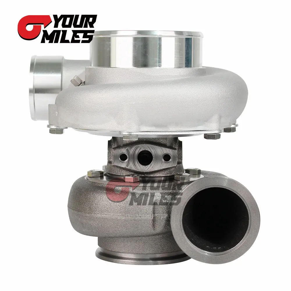 Yourmiles Reverse Rotation Gen Ii Sts3582r Dual Ball Bearing Billet Wheel Turbo Dual Vband .83/1.01 With Flanges&Clamps 2