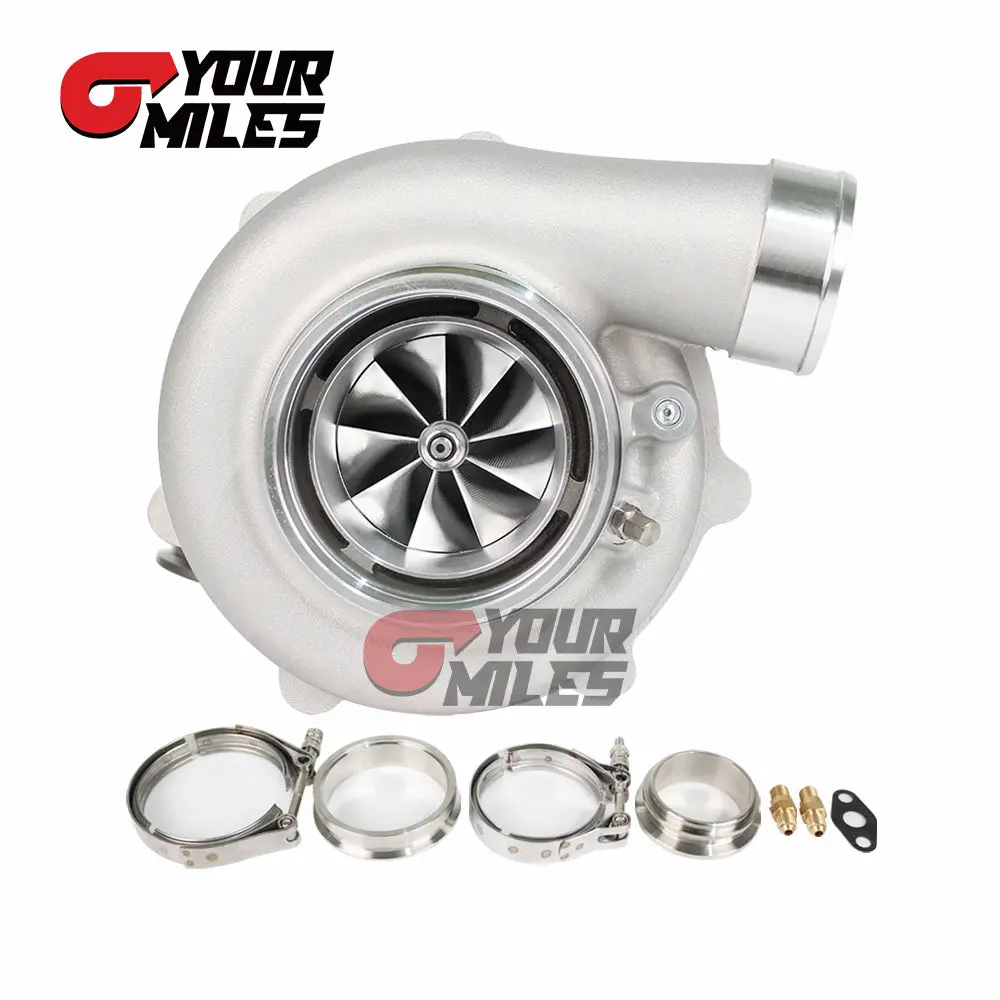 Yourmiles S35-1050 Ceramic Dual Ball Bearing Billet Wheel Turbocharger T3/T4.82/0.83/1.01/1.21 Dv Hsg 3