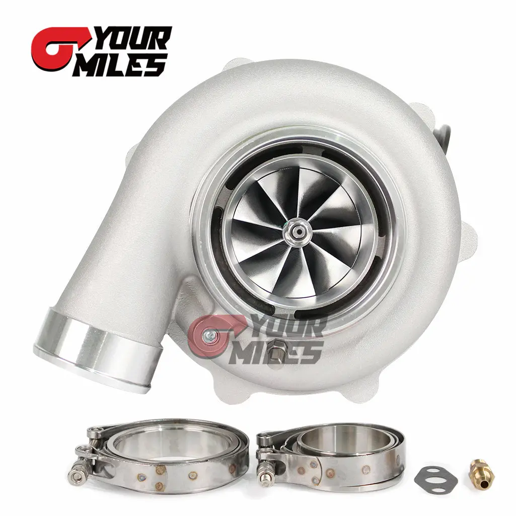 Yourmiles Reverse Rotation S35-1050 Ceramic Dual Ball Bearing Billet Comp. Wheel Turbo 0.83/1.01/1.21 Dvband Hsg 1