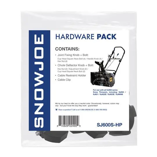 Snow Joe Sj600 Series Snow Throwers Hardware Pack 2