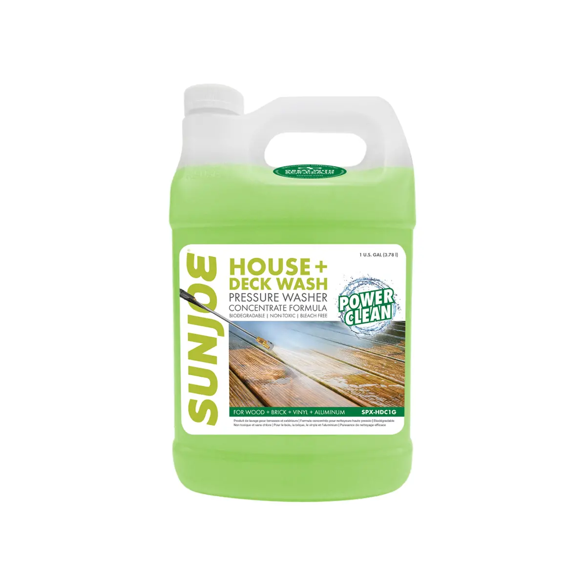 Sun Joe Spx-Hdc1g House + Deck All-Purpose Pressure Washer Rated Concentrated Cleaner | 1 Gal. 2