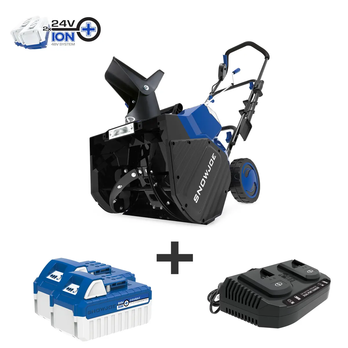 Snow Joe 24V-X2-Sb18 48-Volt* Ionmax Cordless Snow Blower Kit | 18-Inch | W/ 2 X 4.0-Ah Batteries And Charger 1