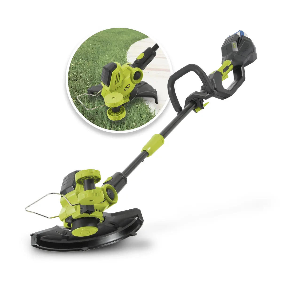 Sun Joe 24V-St14 24-Volt* Ionmax Cordless String Trimmer Kit | 12-Inch | Multi-Angle Head | W/ 4.0-Ah Battery + Charger 1