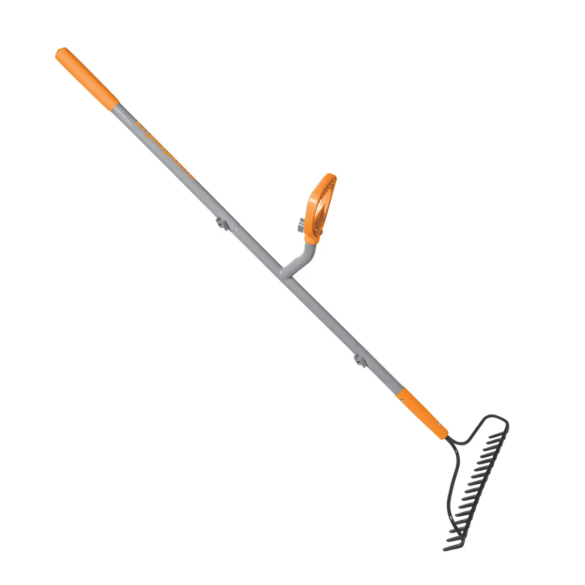 Ergie Systems Erg-Bwrk16 Steel Shaft Strain Reducing Bow Rake | 55-Inch | 16-Tine 2