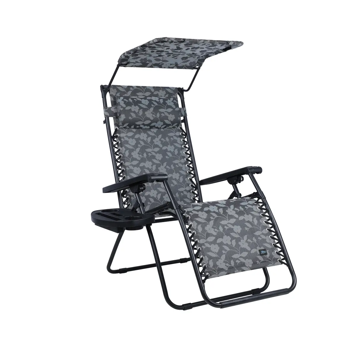 Bliss Hammocks Gfc-456Wpf Gravity Free Chair W/ Canopy , Drink Tray, & Pillow | 30-In. Wide Xl | Weather & Rust Resistant | 360 Lb. Capacity 2