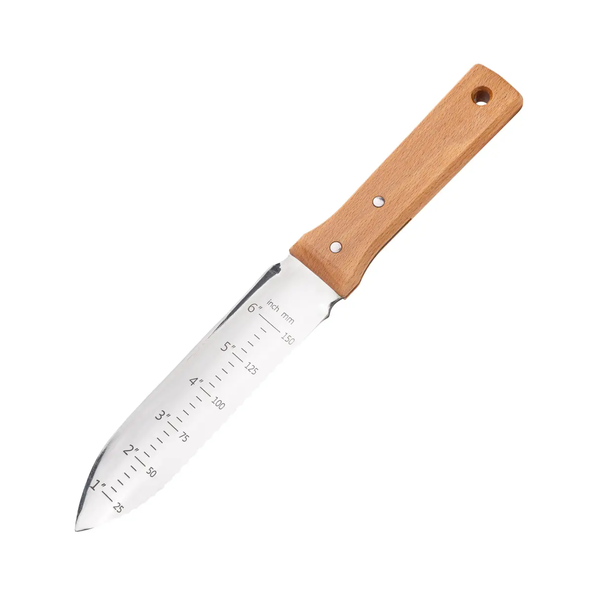 Nisaku Njp6510 Hori Hori Namibagata Japanese Stainless Steel Weeding Knife, 7.25-Inch Blade 1