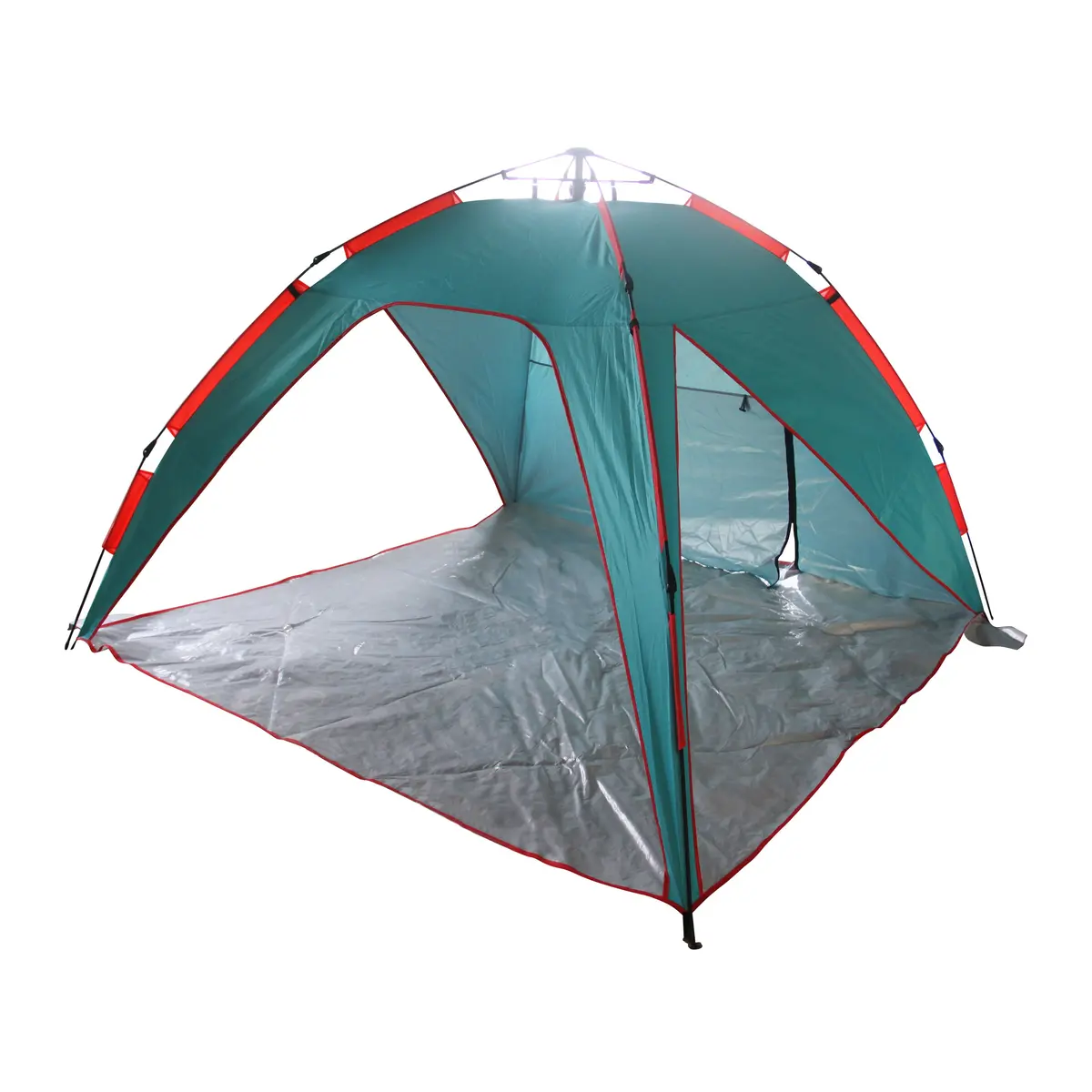 Bliss Hammocks Bht-A39-To Pop-Up Beach Tent W/ Carry Bag | Sun Protectant & Wind Resistant, Durable, Breathable Mesh Walls | Collapsible Design (Teal & Orange) 1