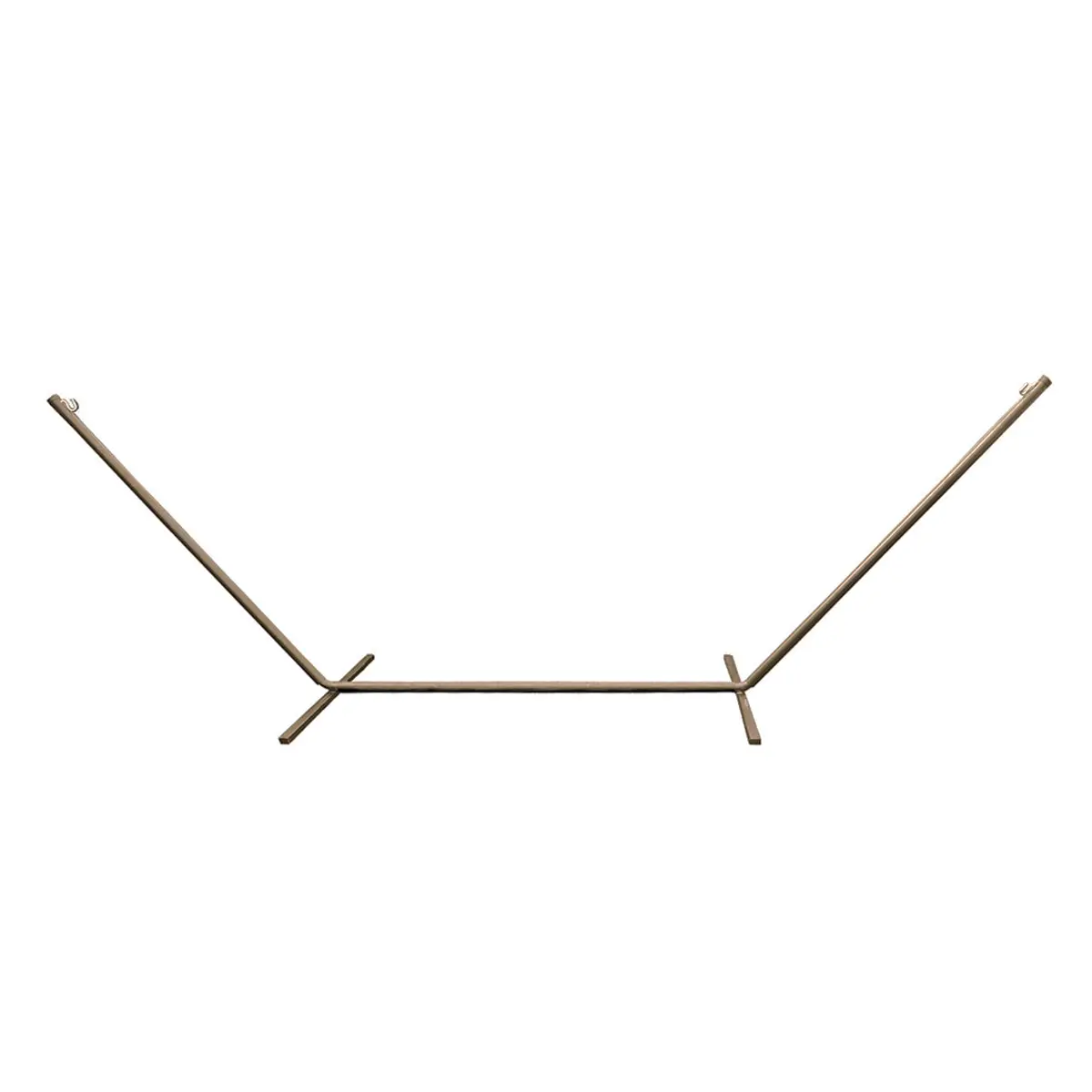 Bliss Hammocks Bhs-417Tp Hammock Stand W/ Hanging Hooks | 15-Foot | Fits Hammocks 15-Foot Or Shorter | Weather & Rust Resistant | 500 Lb. Capacity (Taupe) 1