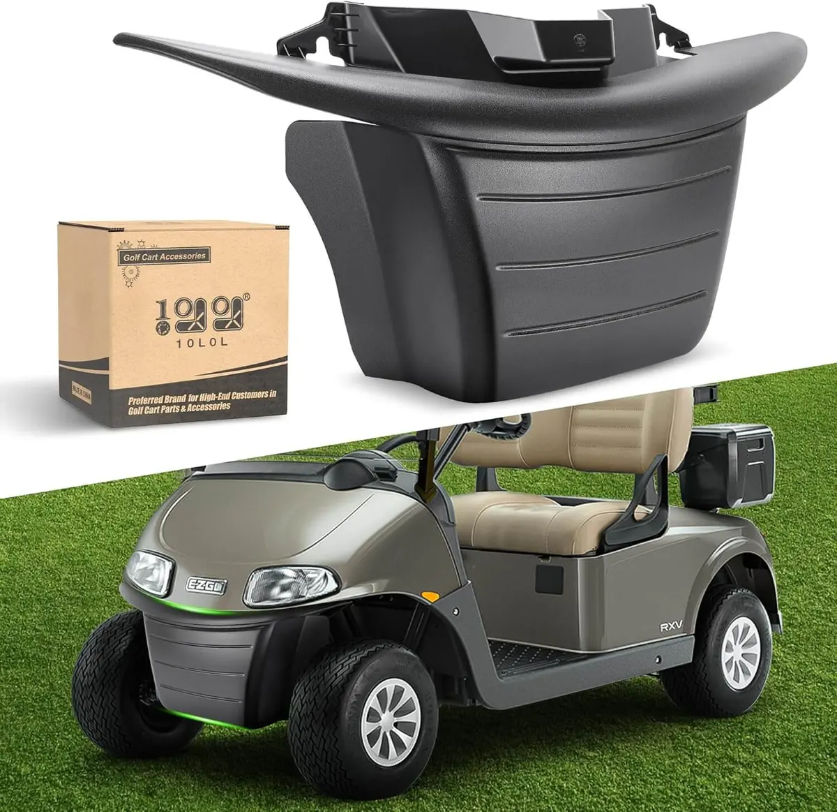 Golf Cart Front Bumper For Ezgo Rxv 2016+ Golf Carts Replaces Parts 656325 - 10L0l 1