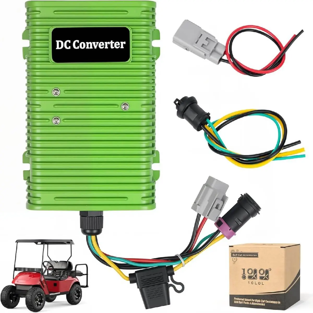 10L0l Golf Cart Voltage Reducer 36V/48V/72V To 12V – 25A Waterproof Dc Converter 1