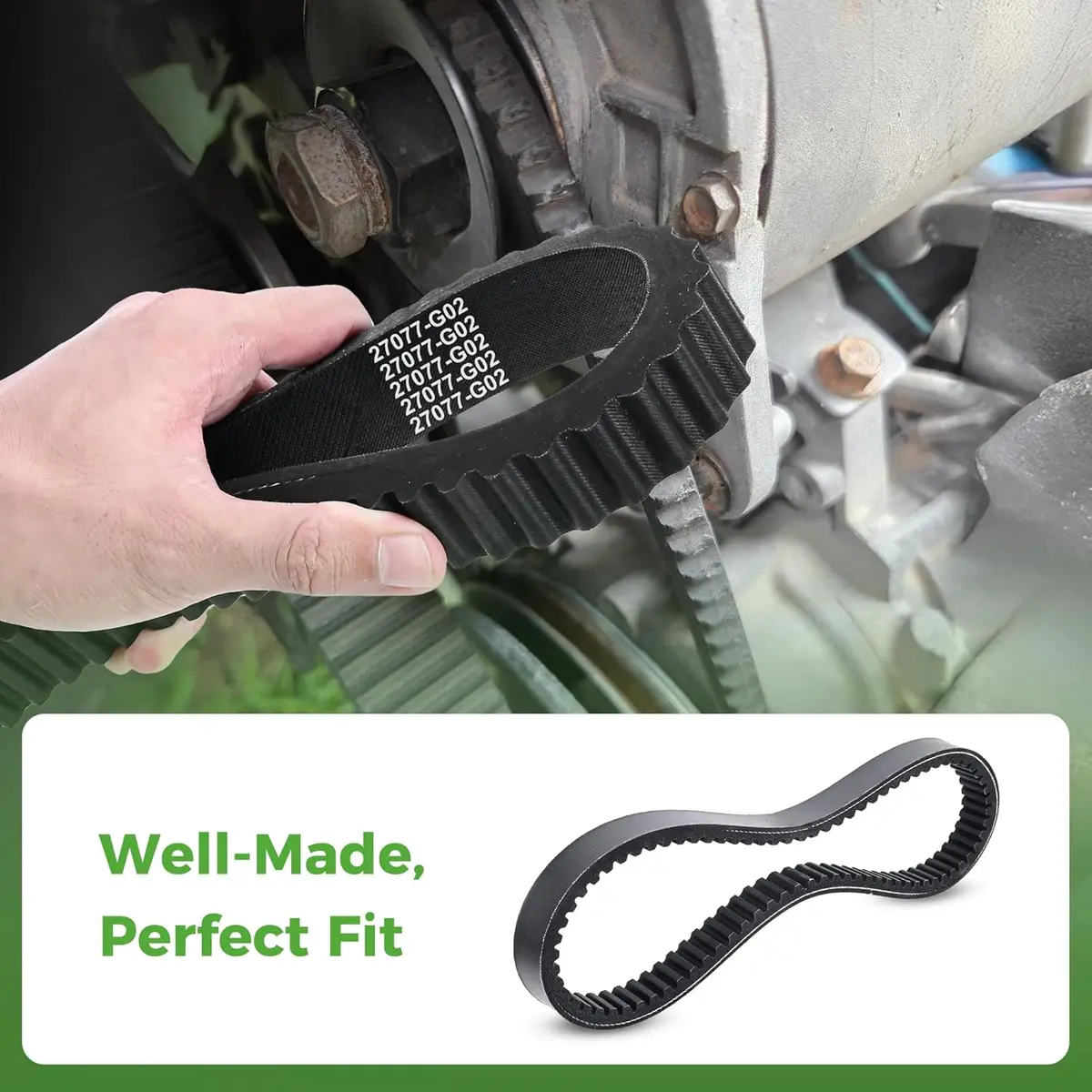 10L0l Drive Belt For Ezgo Marathon 2-Cycle & 4-Cycle Gas Models 2