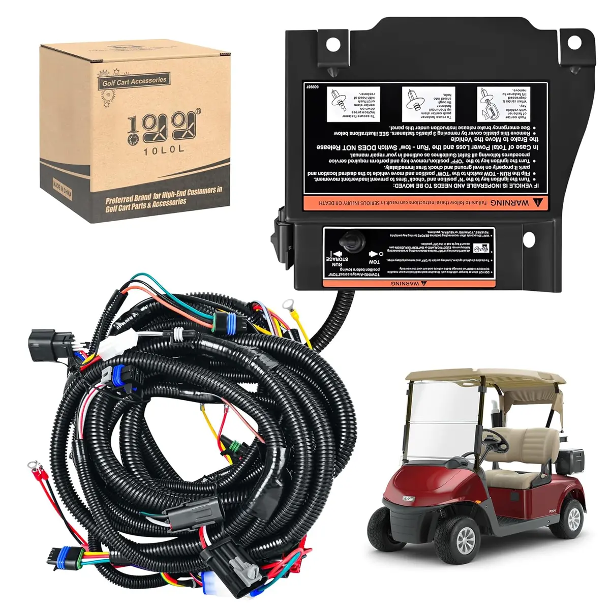 10L0l Golf Cart Speed Controller Wiring Harness For Ezgo Rxv 48V (2012–2016) – Oem 618950 1