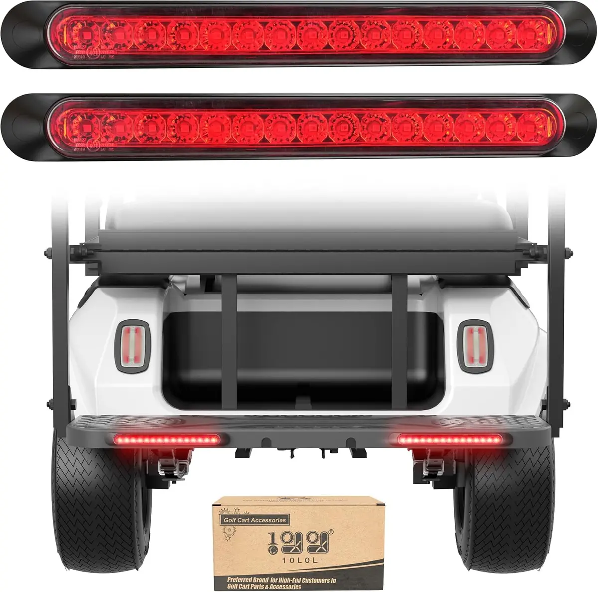 10L0l Universal 12V Golf Cart Taillights With Brake & Turn Signal Functions 1