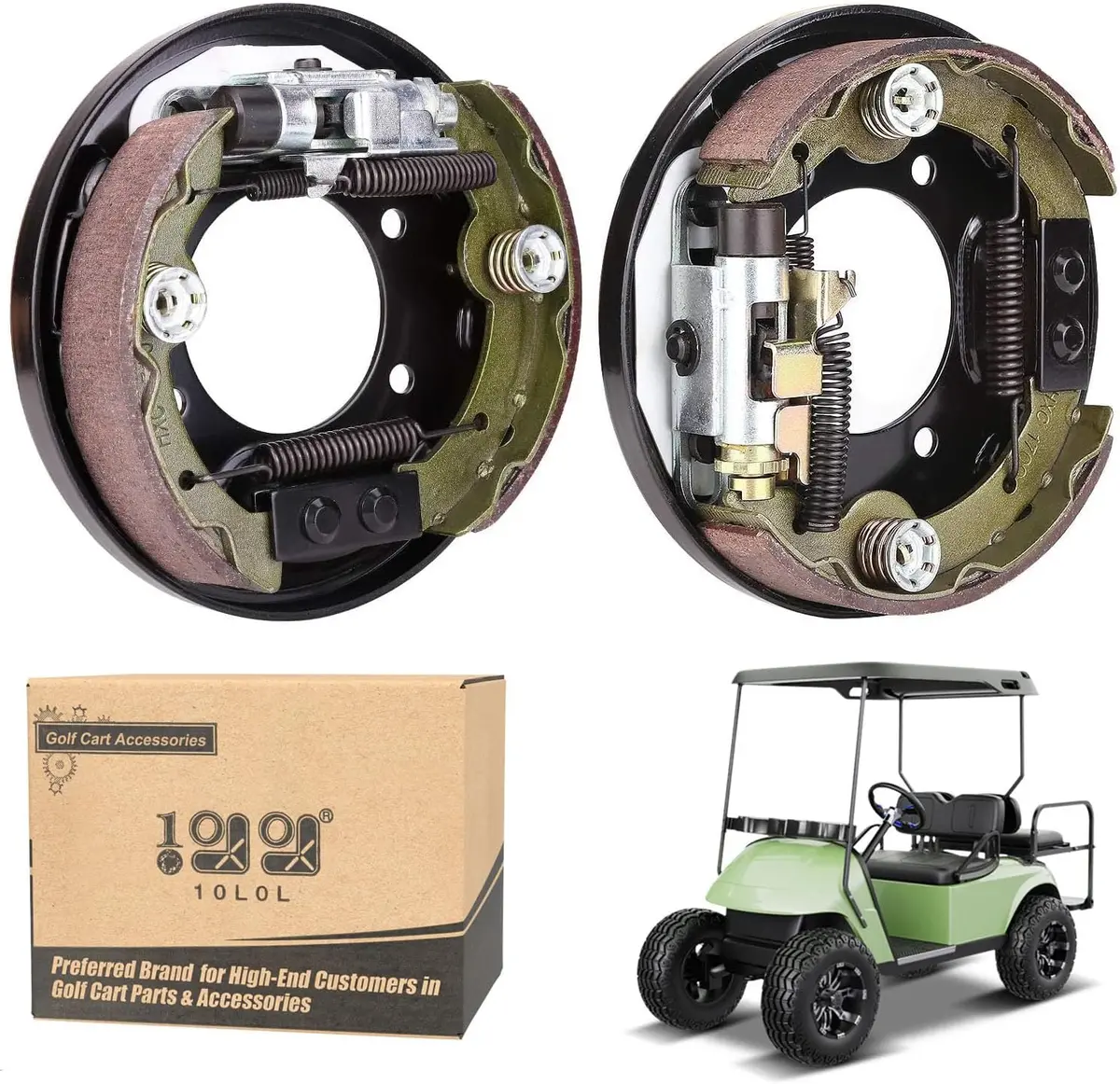 Golf Cart Brake Assembly With Brake Pads For Yamaha 1993-Up Ezgo Txt 1996-Up - 10L0l 1
