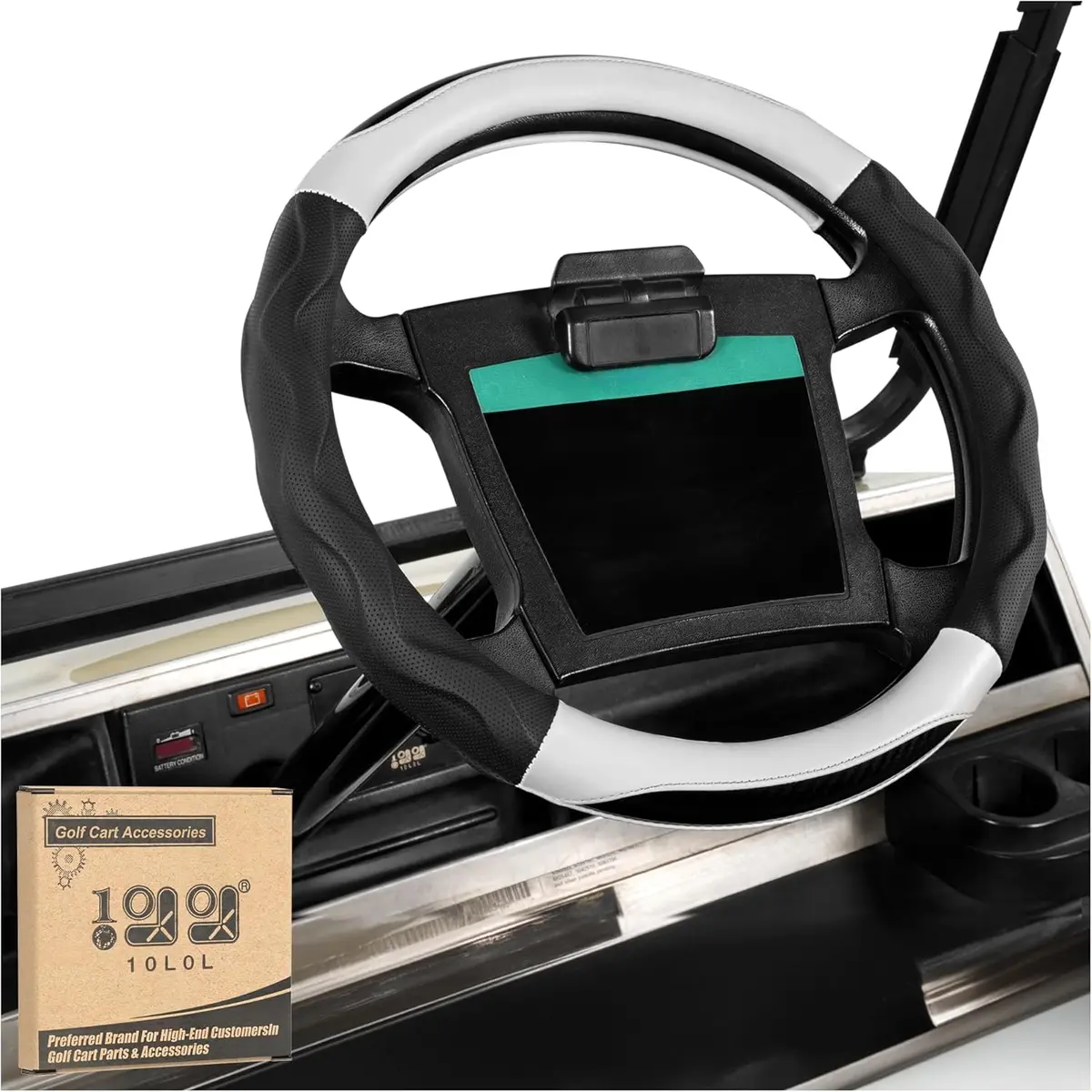 10L0l Golf Cart 14" Steering Wheel Cover For Club Car Ds Precedent And Yamaha Models 1