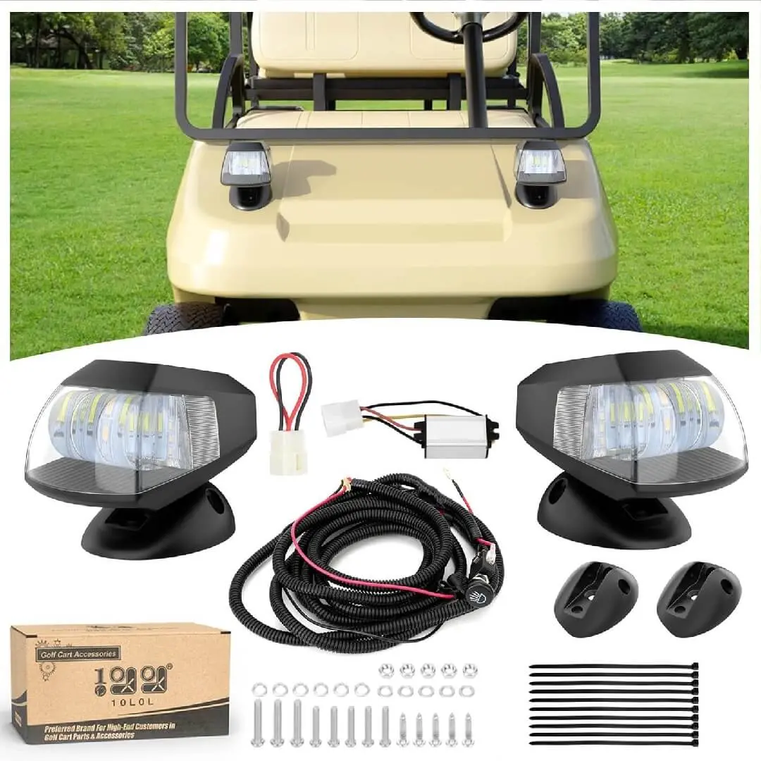 10L0l Golf Cart Headlight & Taillight Set With Switch For Ezgo Txt Club Car Ds Precedent 2