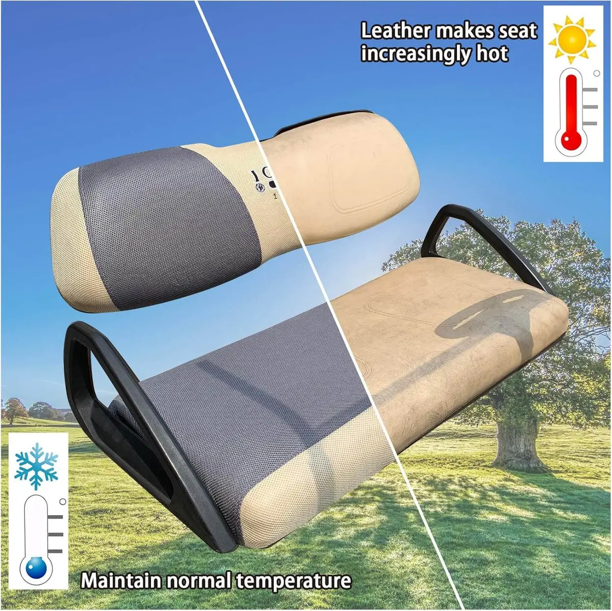 10L0l Golf Cart Front Rear Seat Cover Set For Club Car Precedent Onward Tempo & Yamaha G29 Drive/Drive 2 4