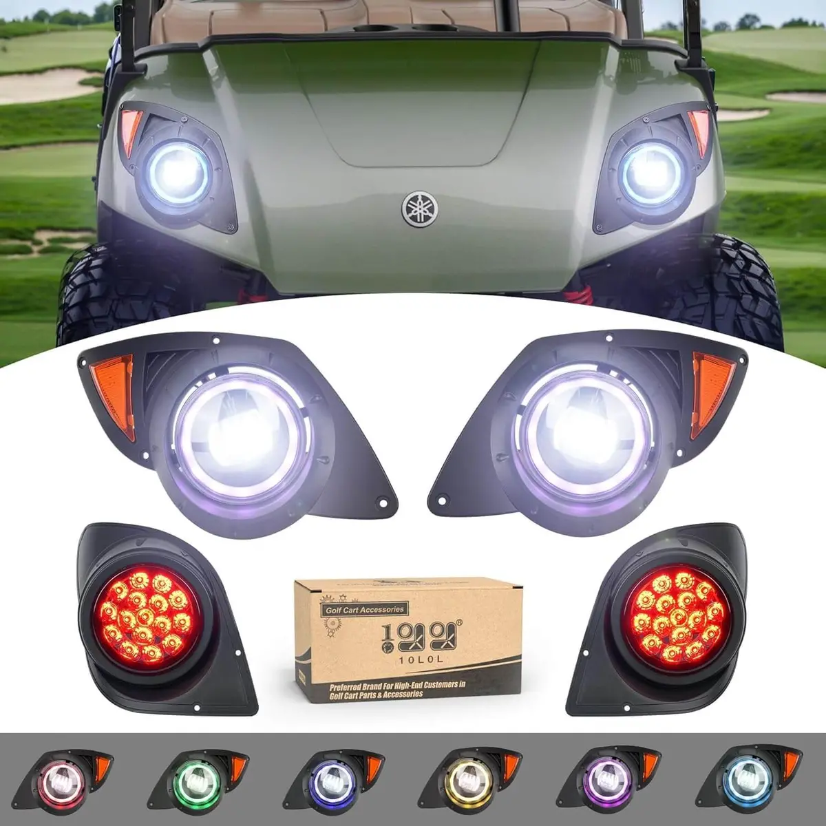 Rgb Music Mode Golf Cart Light Kit For Yamaha G29 Drive - 10L0l 1