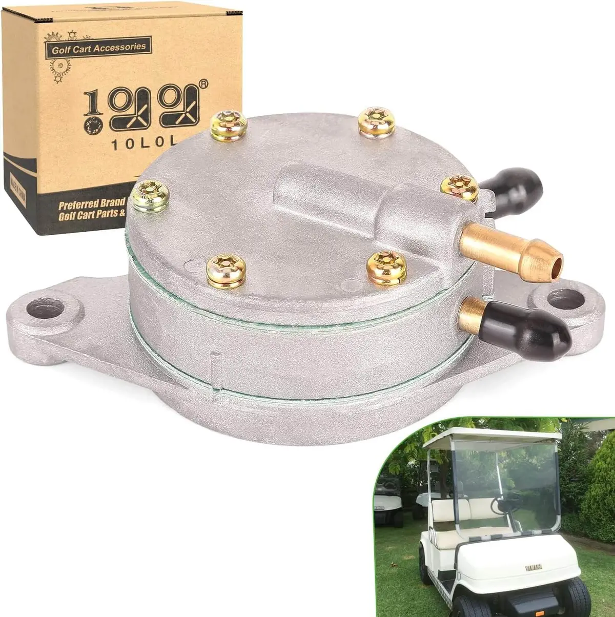 Golf Cart Fuel Pump For Yamaha G2 G2a G9 G11 G11a G14 1985-1991 Gas - 10L0l 1