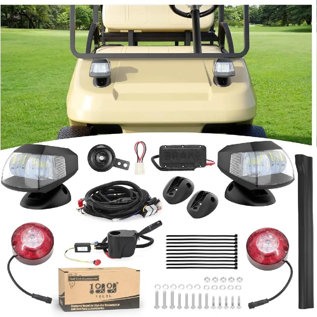 10L0l Golf Cart Headlight & Taillight Set With Switch For Ezgo Txt Club Car Ds Precedent 1