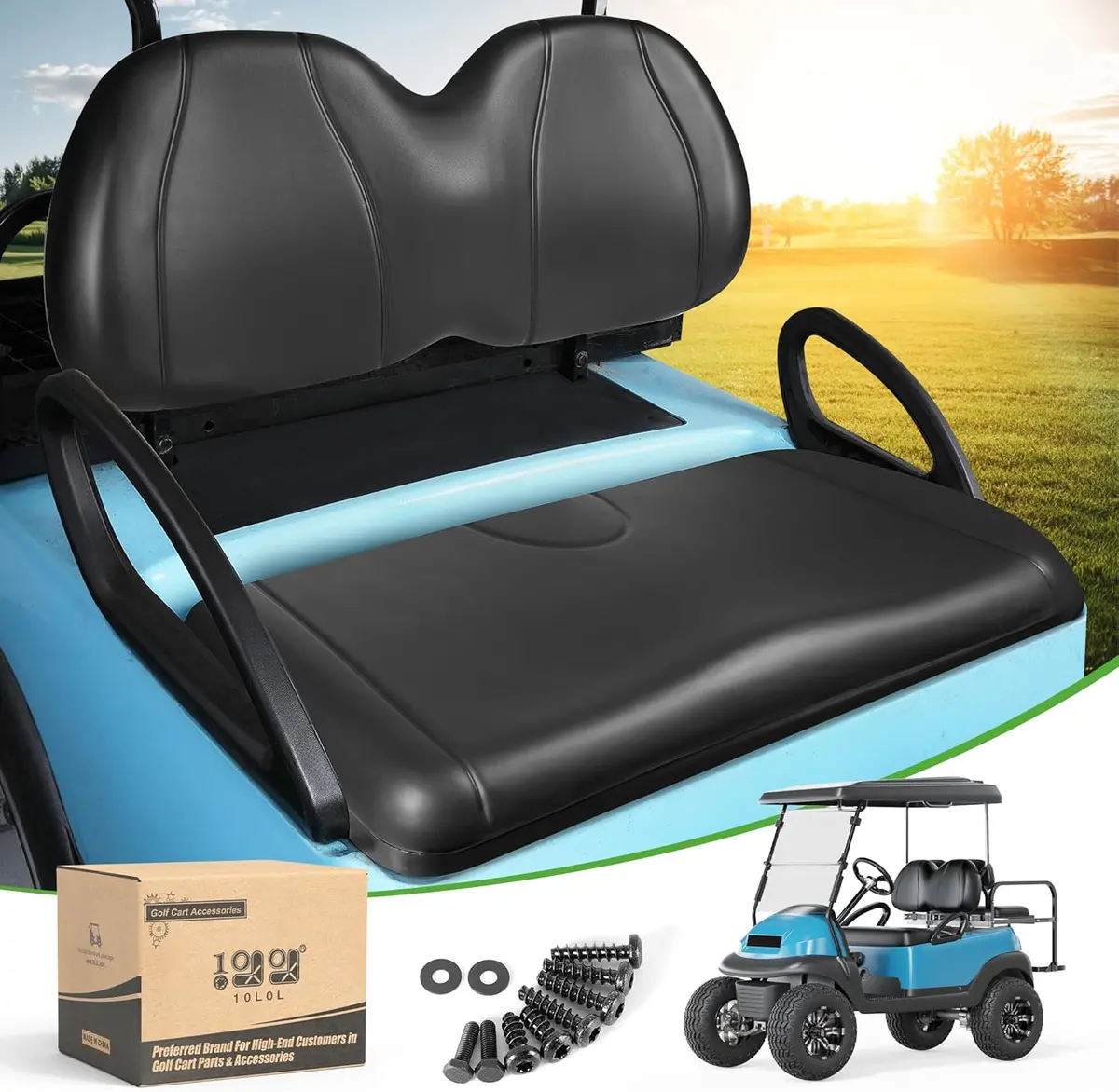 10L0l Golf Cart Front Seat And Backrest Set For Club Car Precedent 3