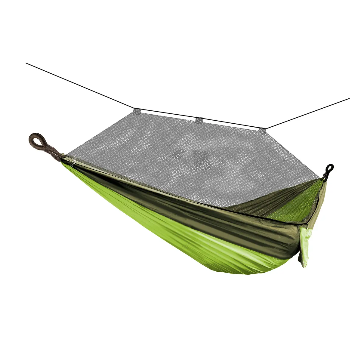 Bliss Hammocks Bh-406Xls-N-Fg Hammock In A Bag W/ Mosquito Net & Adjustable Tree Straps | 54-In. Wide | Weather & Uv Resistant | 350 Lb. Capacity (Forest Green) 1