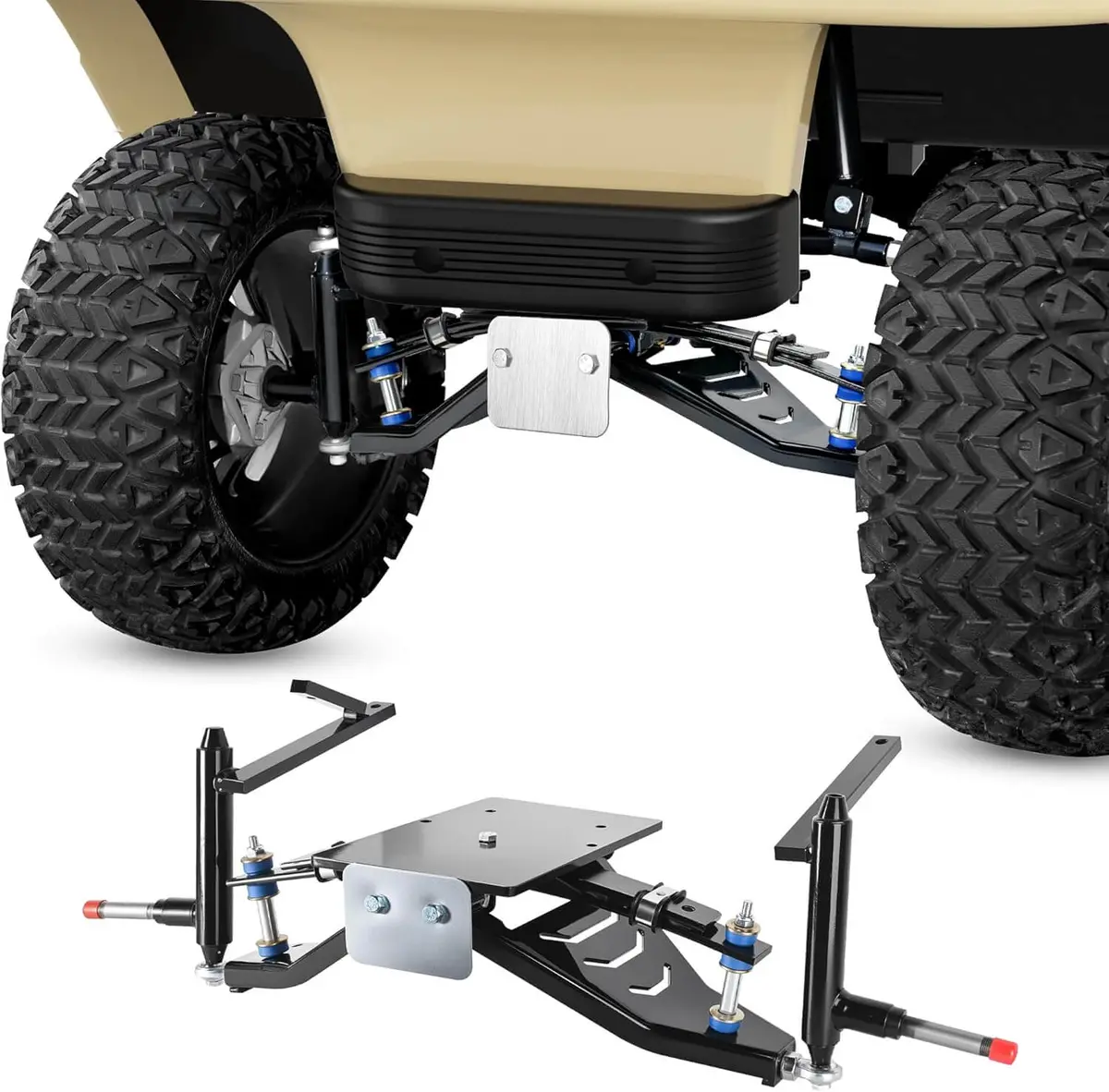 6" Double A-Arm Golf Cart Lift Kit For Club Car Ds Electric/Gas Golf Cart,Heavy Duty Strength Steel - 10L0l 1