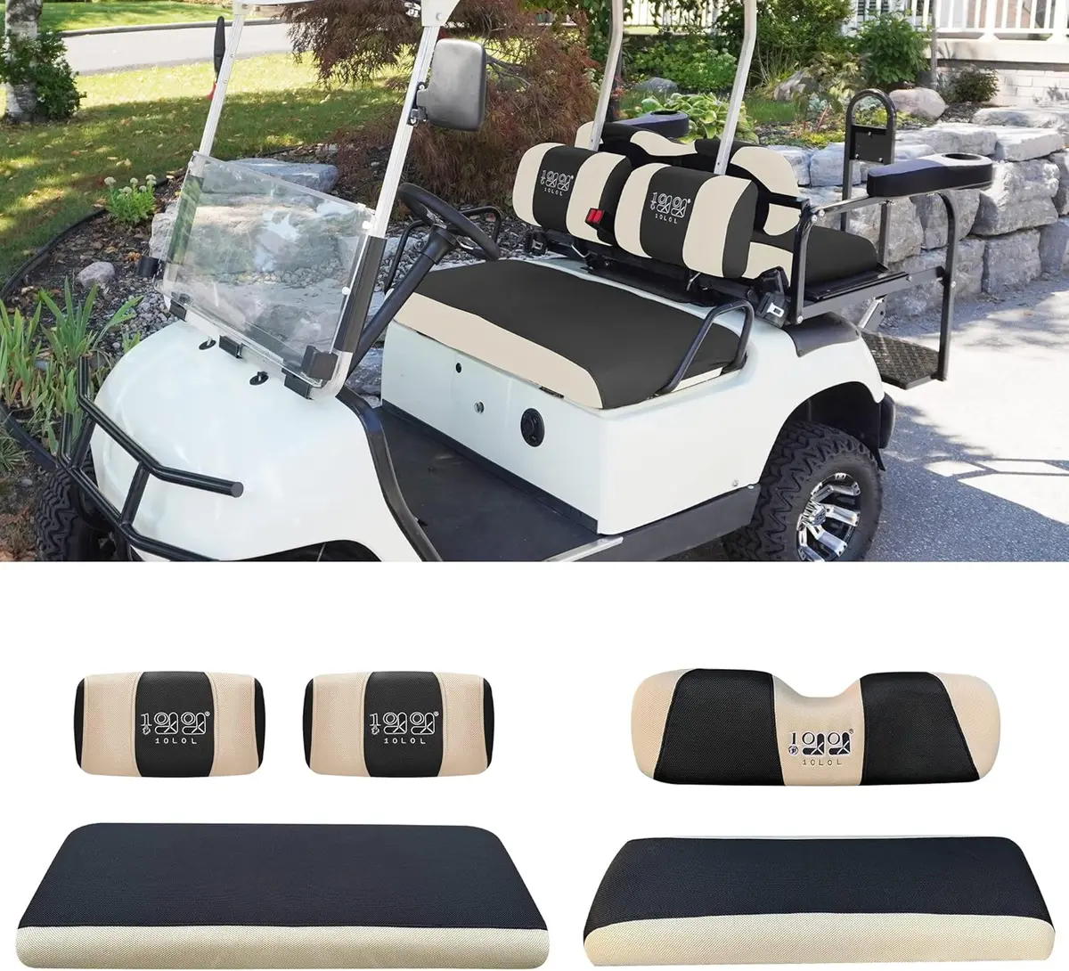 Golf Car Seat Cover Set For Yamaha G2-G22 And Club Car Ds Pre-2000 Tomberlin Emerge - 10L0l 1