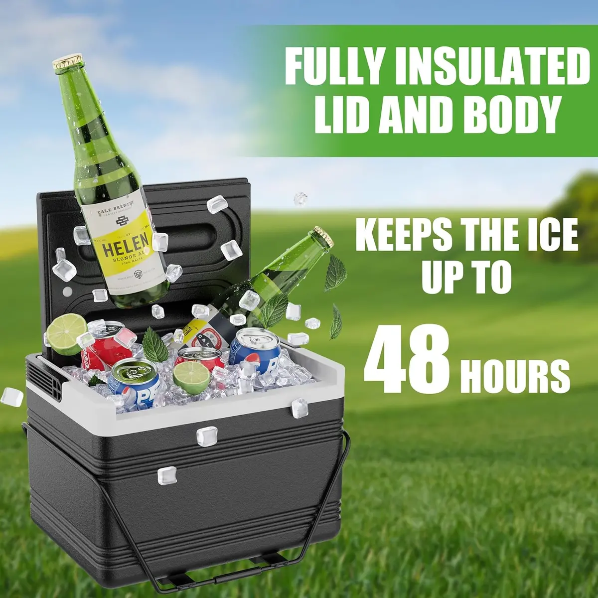 Summer Essential Golf Cart Cooler With Mounting Bracket Kit For Ezgo Yamaha Club Car - 10L0l 1