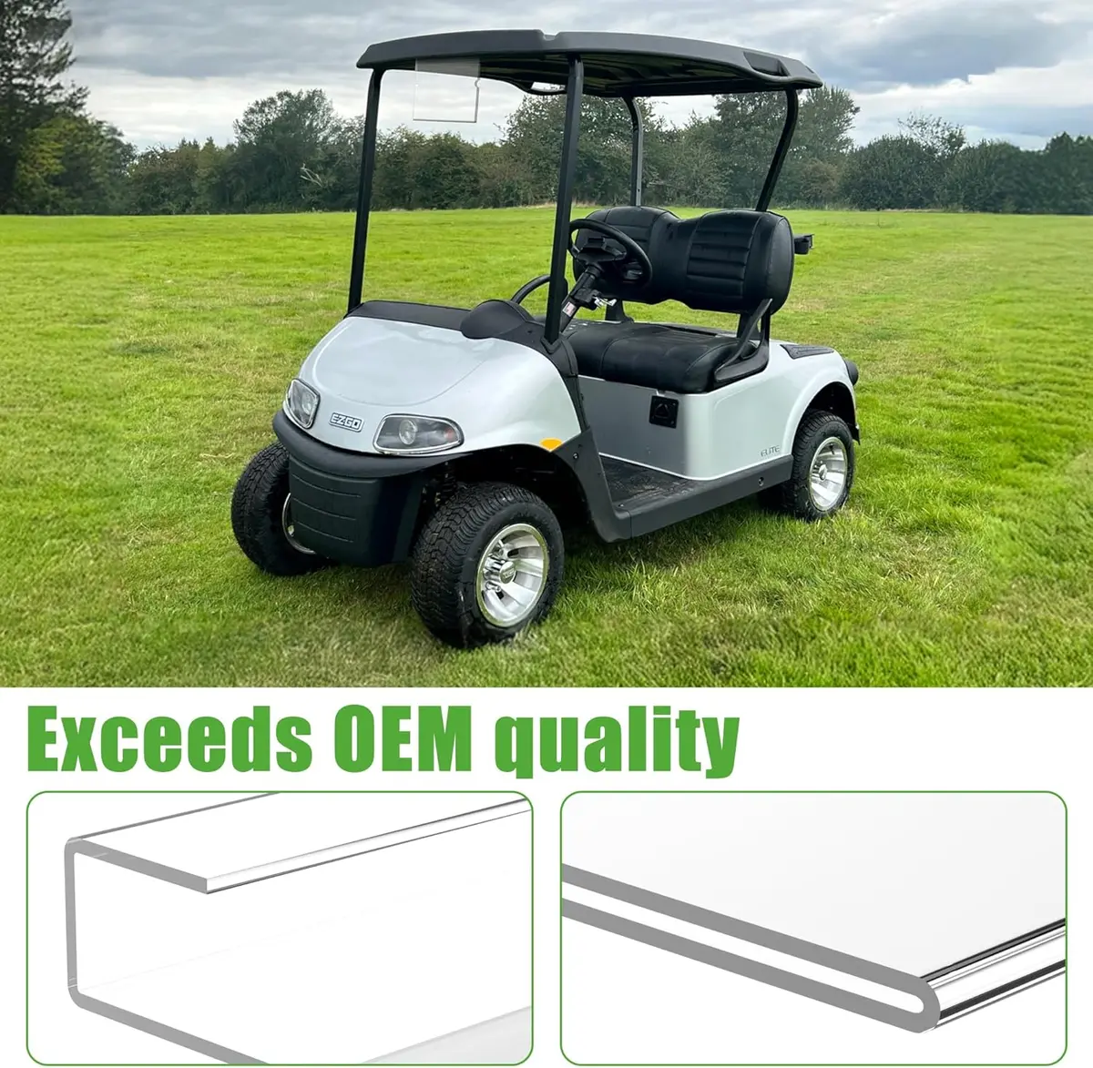 10L0l Golf Cart Message Holder Kit For Ezgo Rxv (2008-Up) - Oem# 609308 Replacement 2