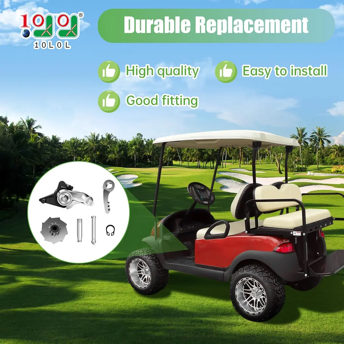 Golf Cart Park Brake Release And Parking Gear Repair For Club Car Precedent/Tempo/G&E - 10L0l 2