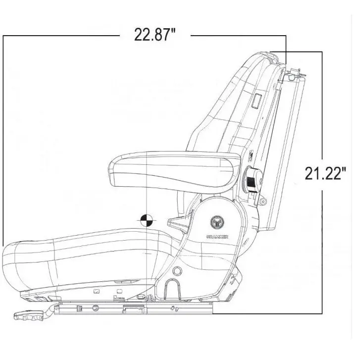 731 Fabric Seat Replacement For Grammer 6