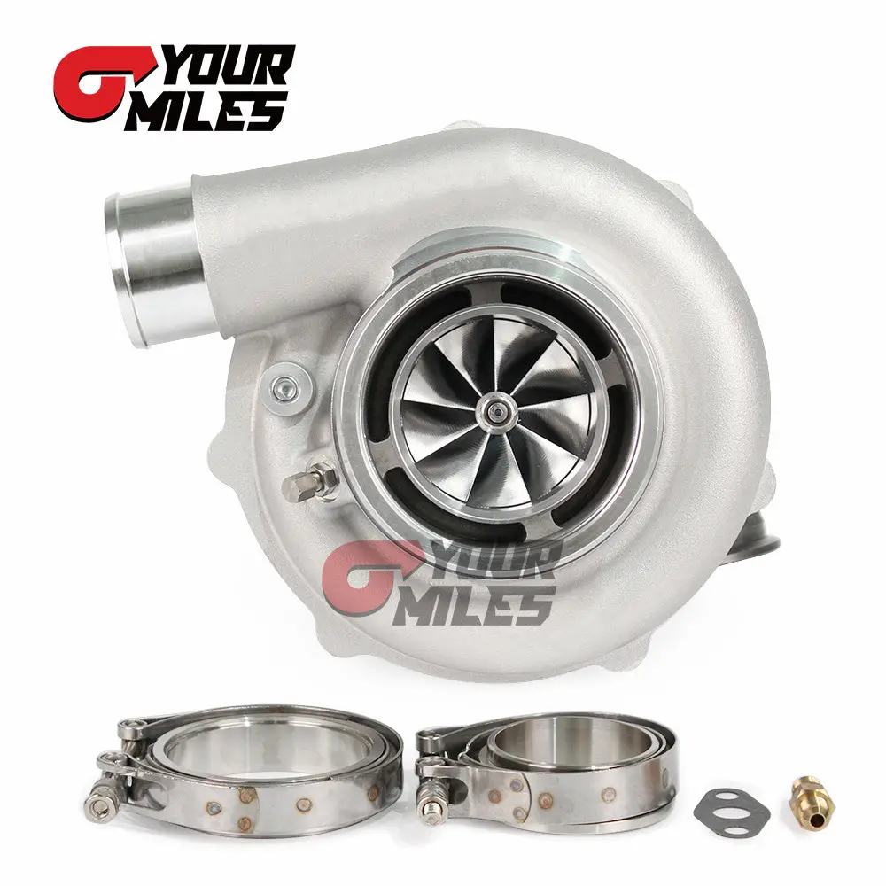 Yourmiles Reverse Rotation S35-900 Ceramic Dual Ball Bearing Billet Comp. Wheel Turbocharger 0.83/1.01/1.21 D-Vband Hsg 1