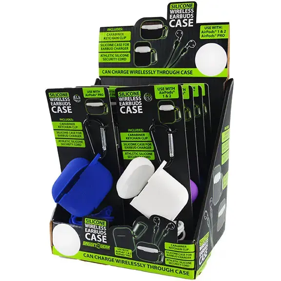 Earbud Case Silicone Assortment - 8 Pieces Per Retail Ready Display 88304 1