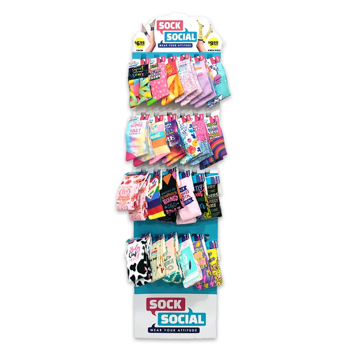 Sock Mix N Match Assorted Floor Display - 36 Pieces Per Retail Ready Display Kit 88465 2