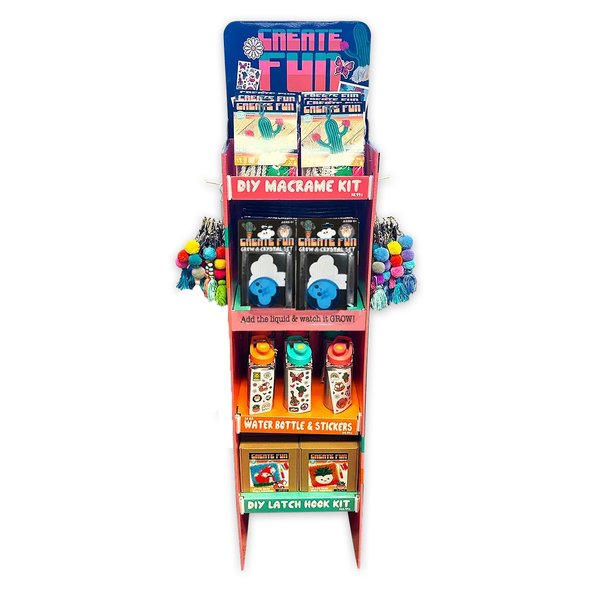 Boho Inspired Create Fun Assorted Floor Display - 56 Pieces Per Retail Ready Display Kit 88483B 1