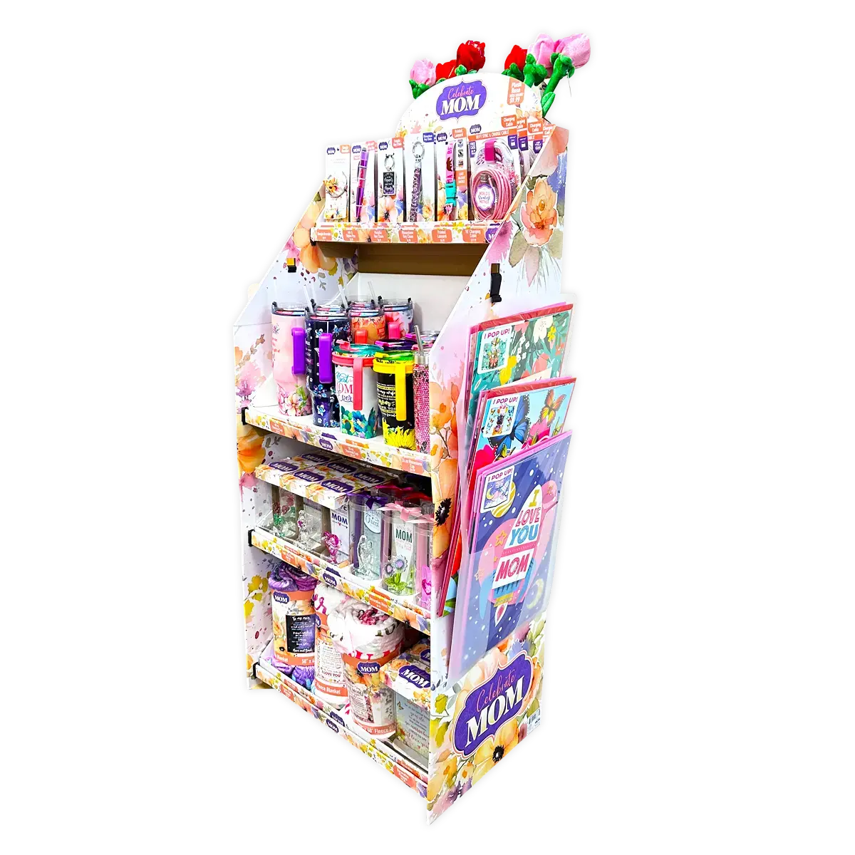 Mothers Day Celebrate Mom Assortment Floor Display - 102 Pieces Per Retail Ready Display Kit 88516 1