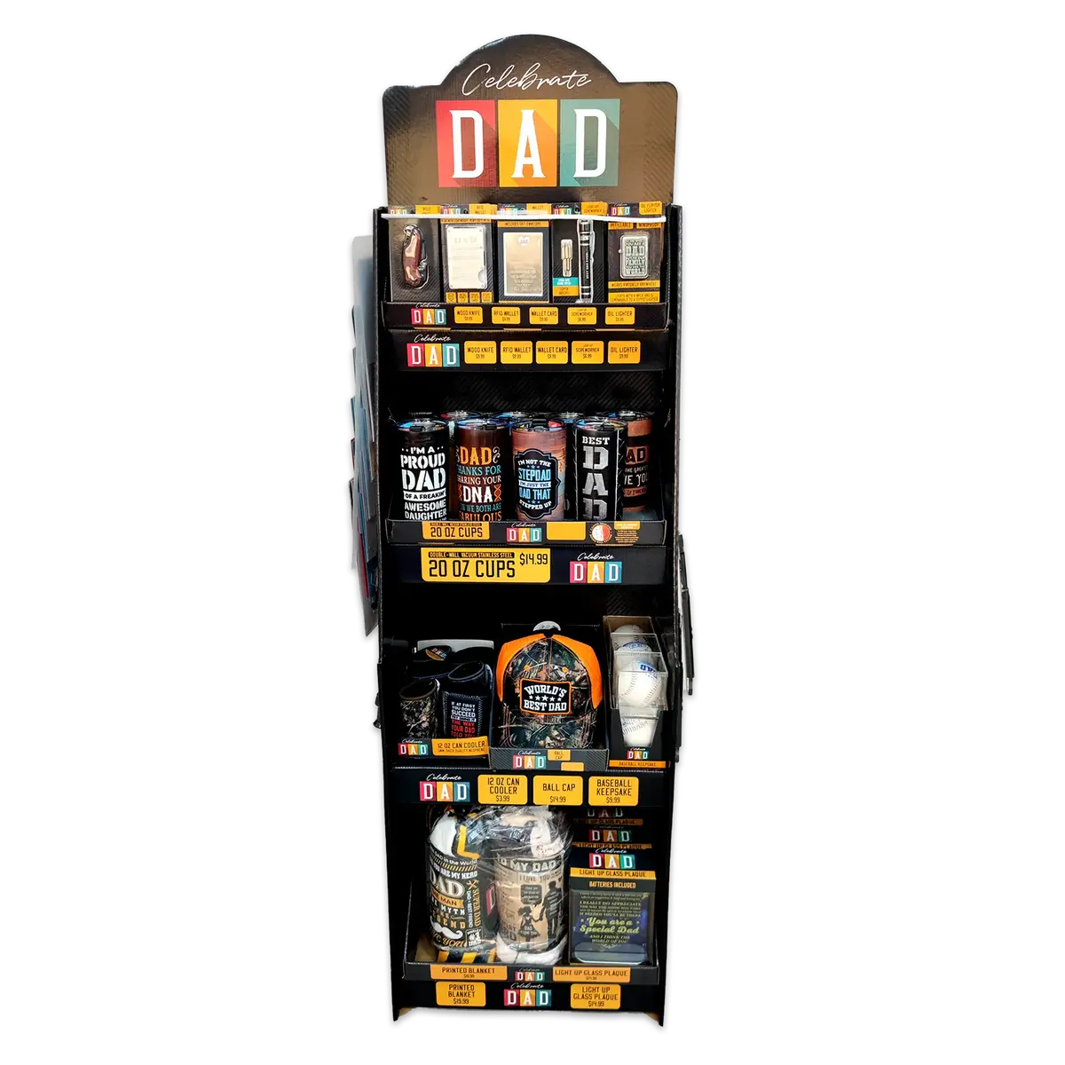 Fathers Day Assortment Floor Display - 72 Pieces Per Retail Ready Display Kit 88517 2