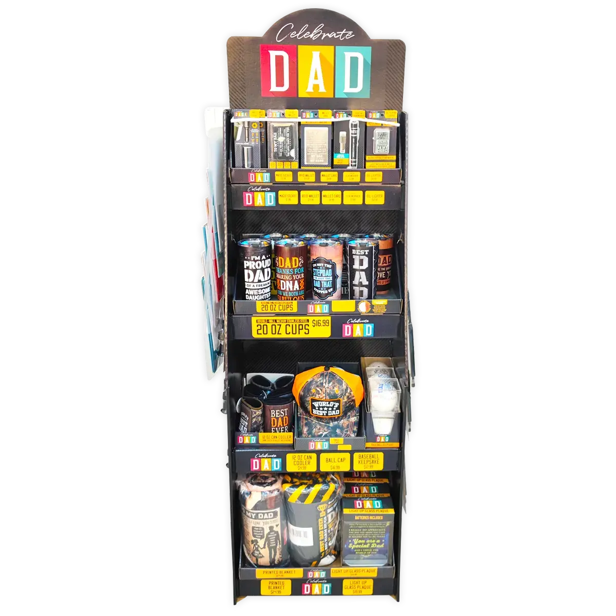 Fathers Day Assortment Floor Display - 71 Pieces Per Retail Ready Display Kit 88534 2