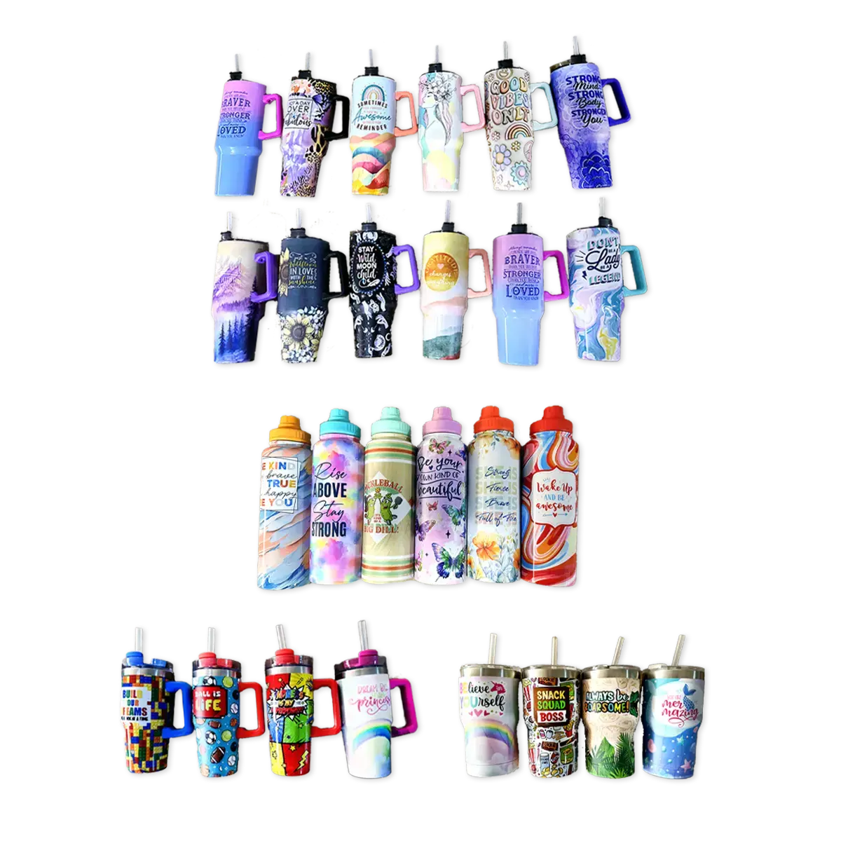 Insulated Drinkware Assortment Floor Display - 26 Pieces Per Retail Ready Display Kit 88582 2