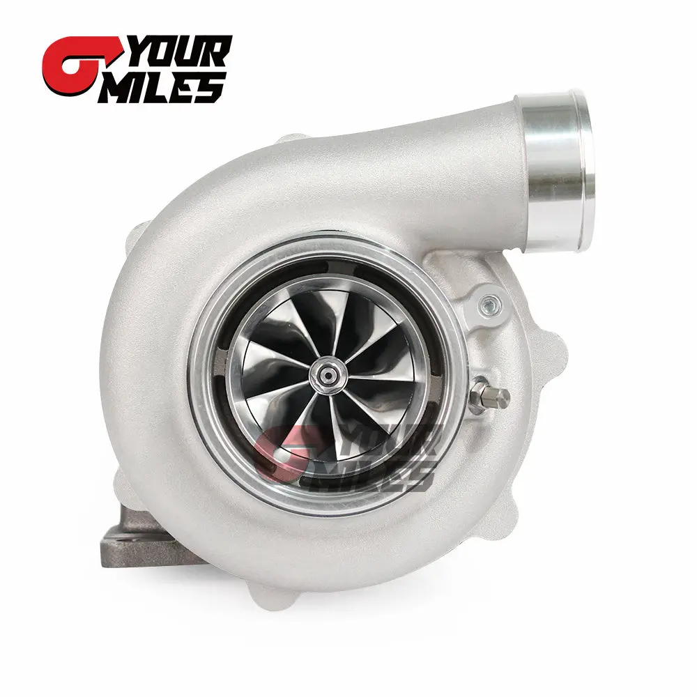 Yourmiles S35-1050 Ceramic Dual Ball Bearing Billet Wheel Turbocharger T3/T4.82/0.83/1.01/1.21 Dv Hsg 4