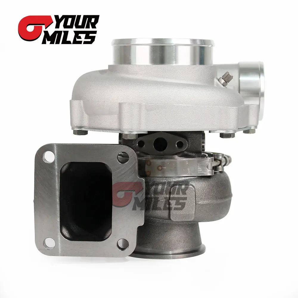 Yourmiles S35-1050 Ceramic Dual Ball Bearing Billet Wheel Turbocharger T3/T4.82/0.83/1.01/1.21 Dv Hsg 2