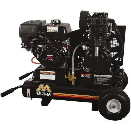 8 Gallon Two Stage Portable Compressor (Honda) Am2-Ph09-08M 1