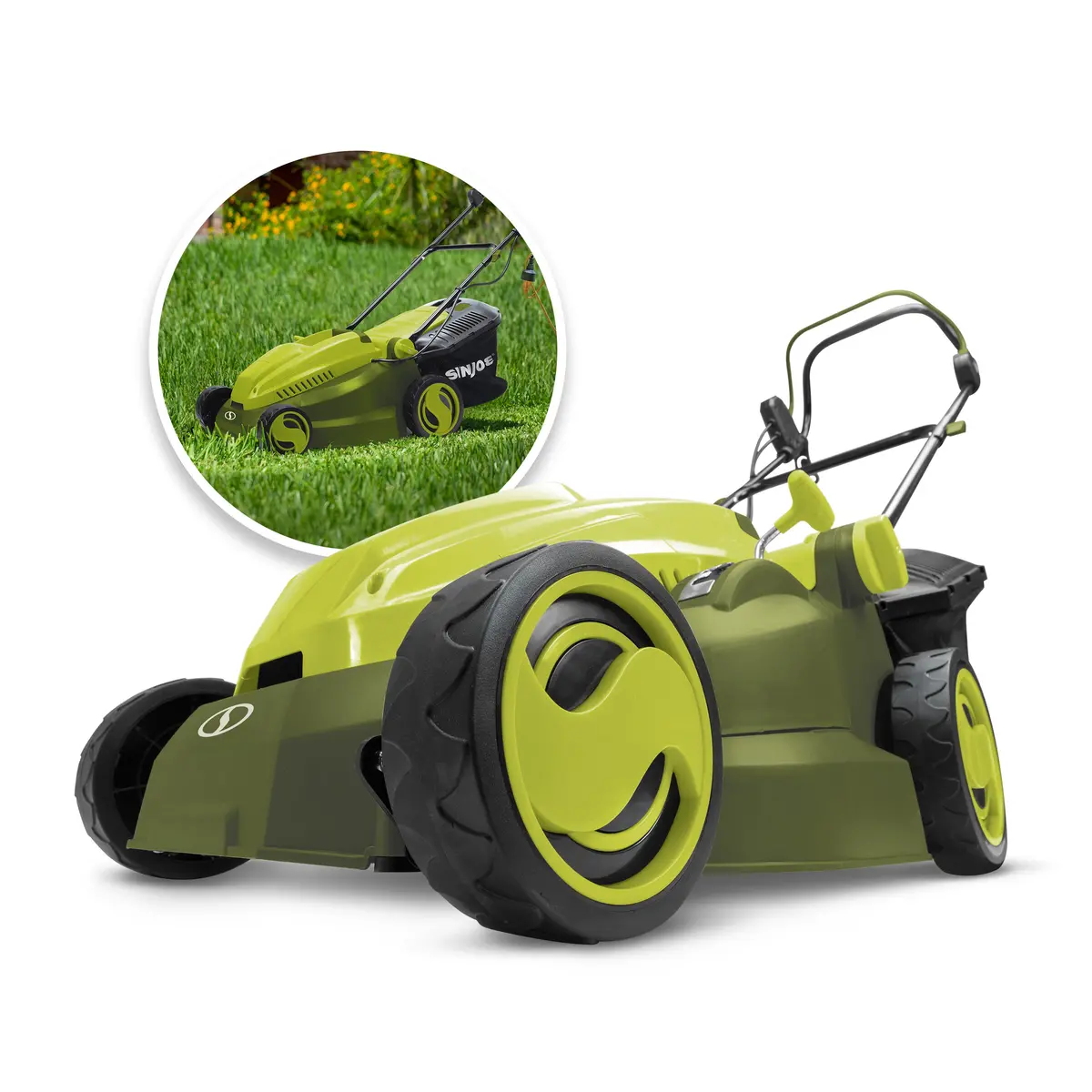 Sun Joe Mj402e Electric Lawn Mower | 16-Inch Deck | 12-Amp | 6-Position | 9.3-Gal Collection Bag 1