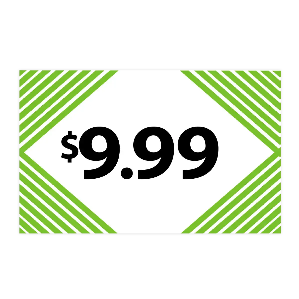 Merchandising Fixture - $9.99 Retail Tag 25 Per Pack 978450 1
