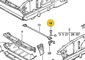 900 119 053 03 - Cross Member Bolt - 10 X 16 - 78 To 95 2