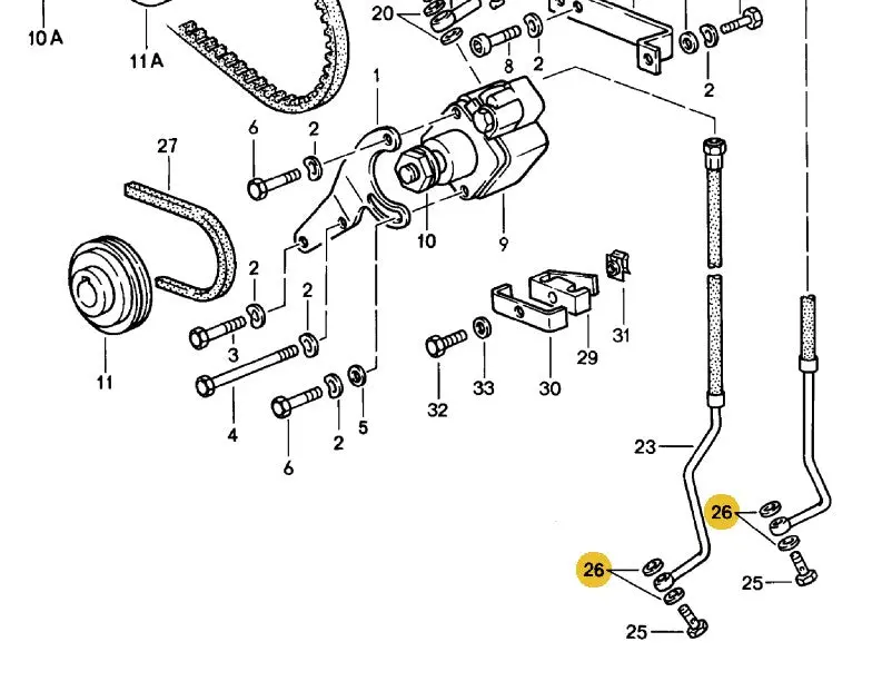 900 123 042 20 - Power Steering Lines To Rack Sealing Ring 78 To 95 2