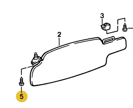 900 145 016 07 - Tapping Screw - 4.2 X 19 - Front & Rear Sun Visor - 78 To 95 2