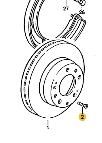 900 269 002 01 - Brake Rotor Screw - M6 X 20 1