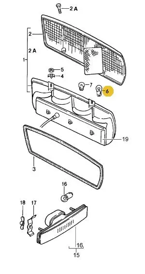 900 631 127 90E - Light Bulb - Stop, Reverse & Turn - 12V 21W 78 To 86 2